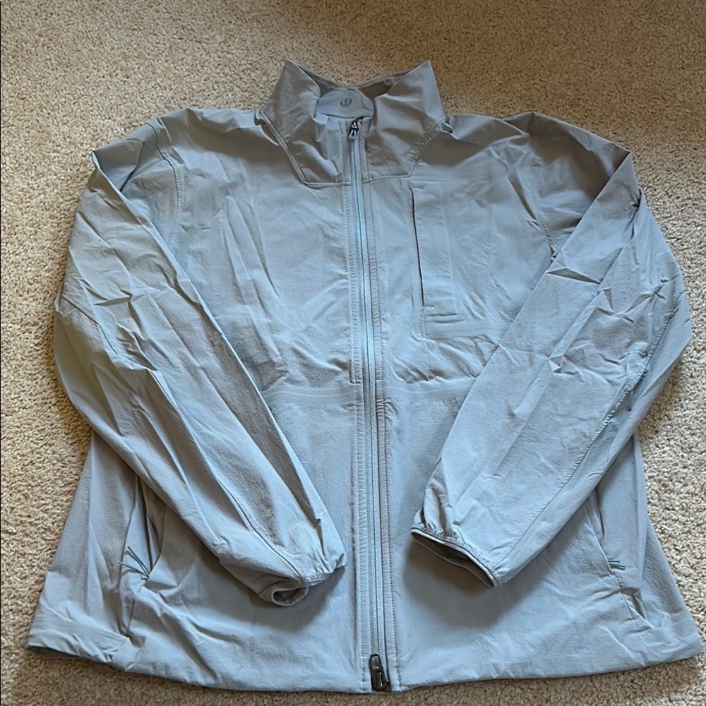 Lululemon Men’s Gray Lightweight Stretch Zip-Up Jacket size Small S